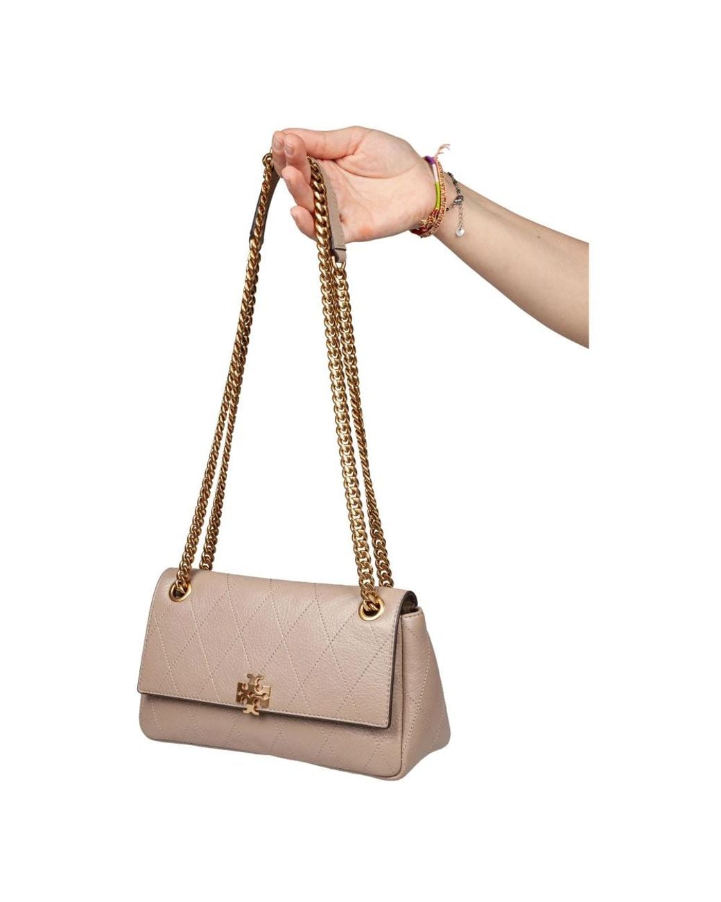 Tory Burch Natural Shoulder Bags
