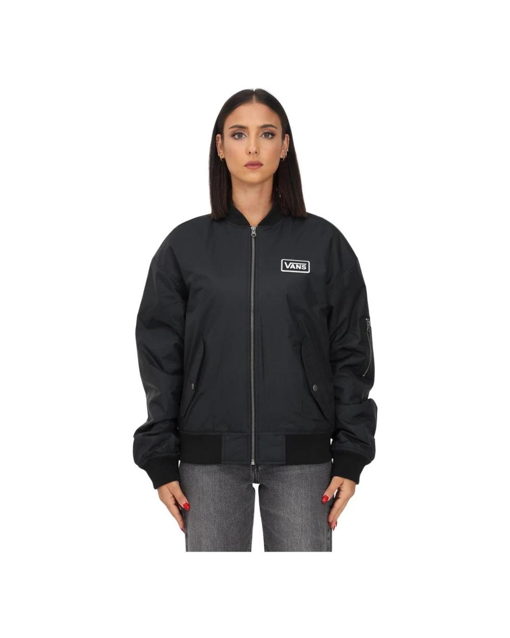 Bomber Jackets Vans en coloris Black