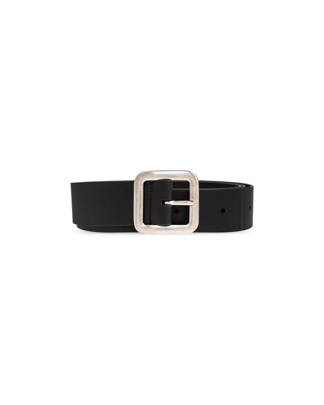 Jil Sander Accessoires ,Zwart ,Leer Leren Riem in het Black voor heren