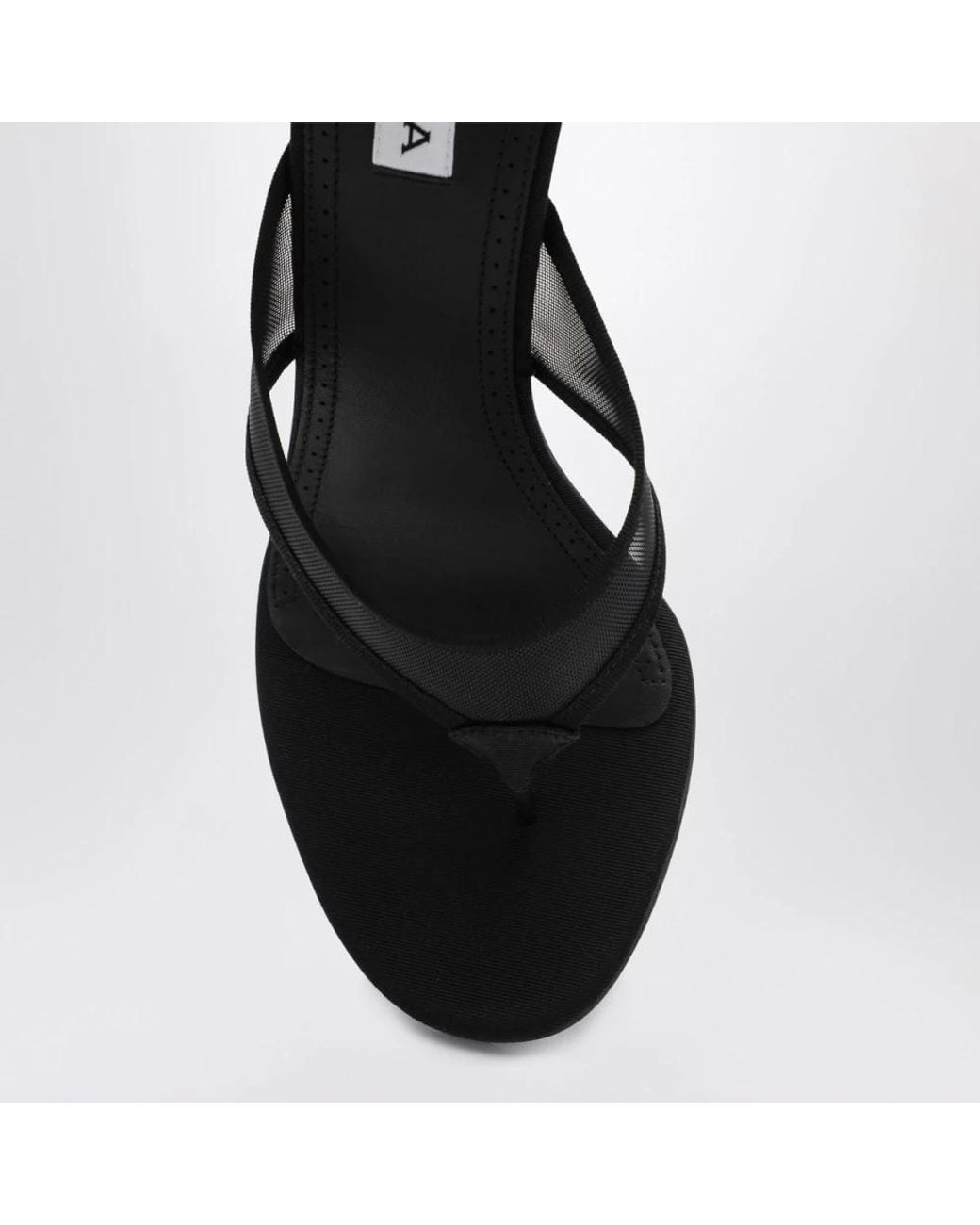 Alaïa Black Heeled Mules