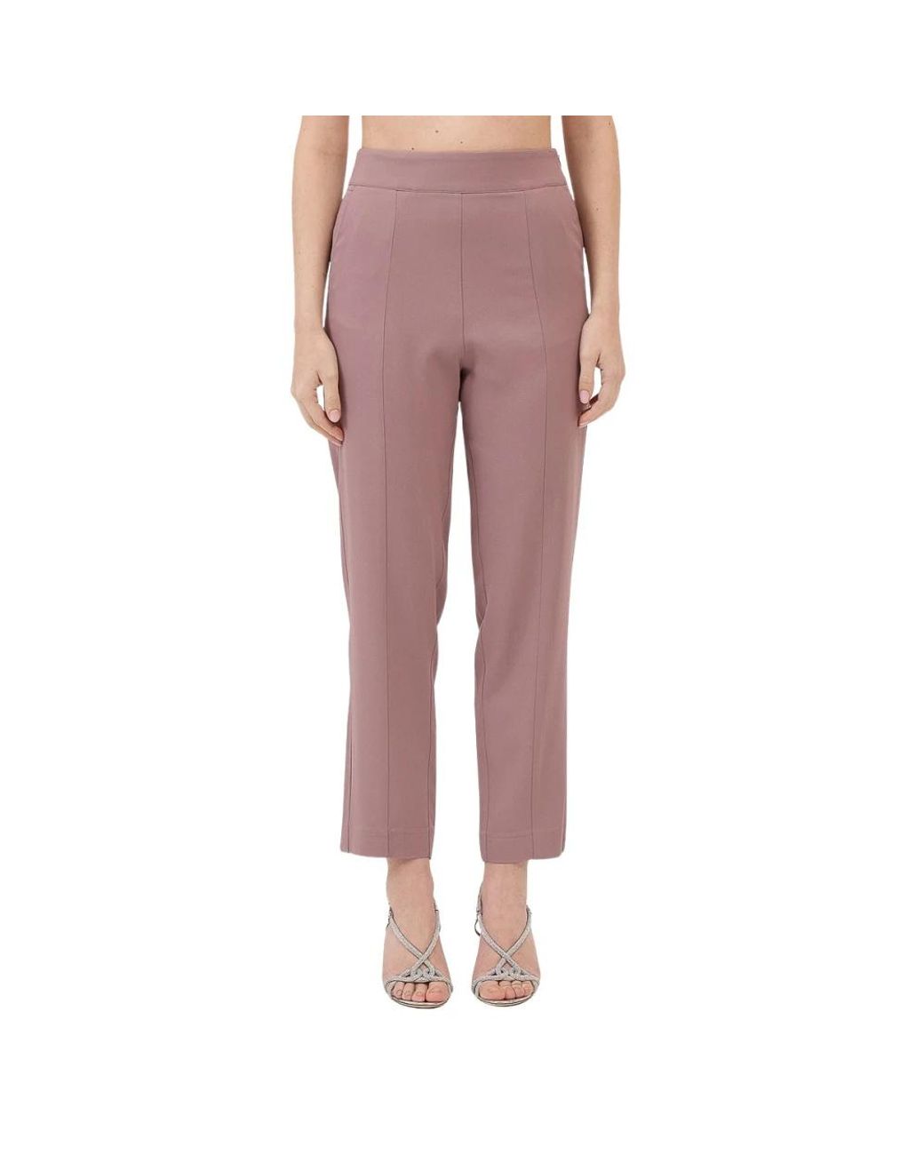 FEDERICA TOSI Pink Straight Trousers