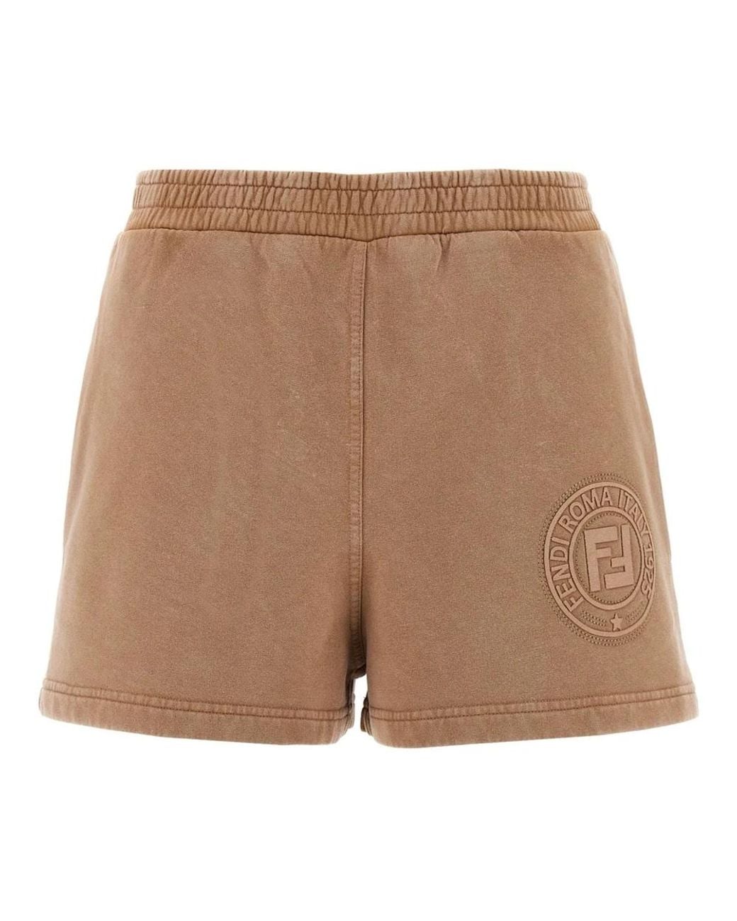 Fendi Brown Short Shorts