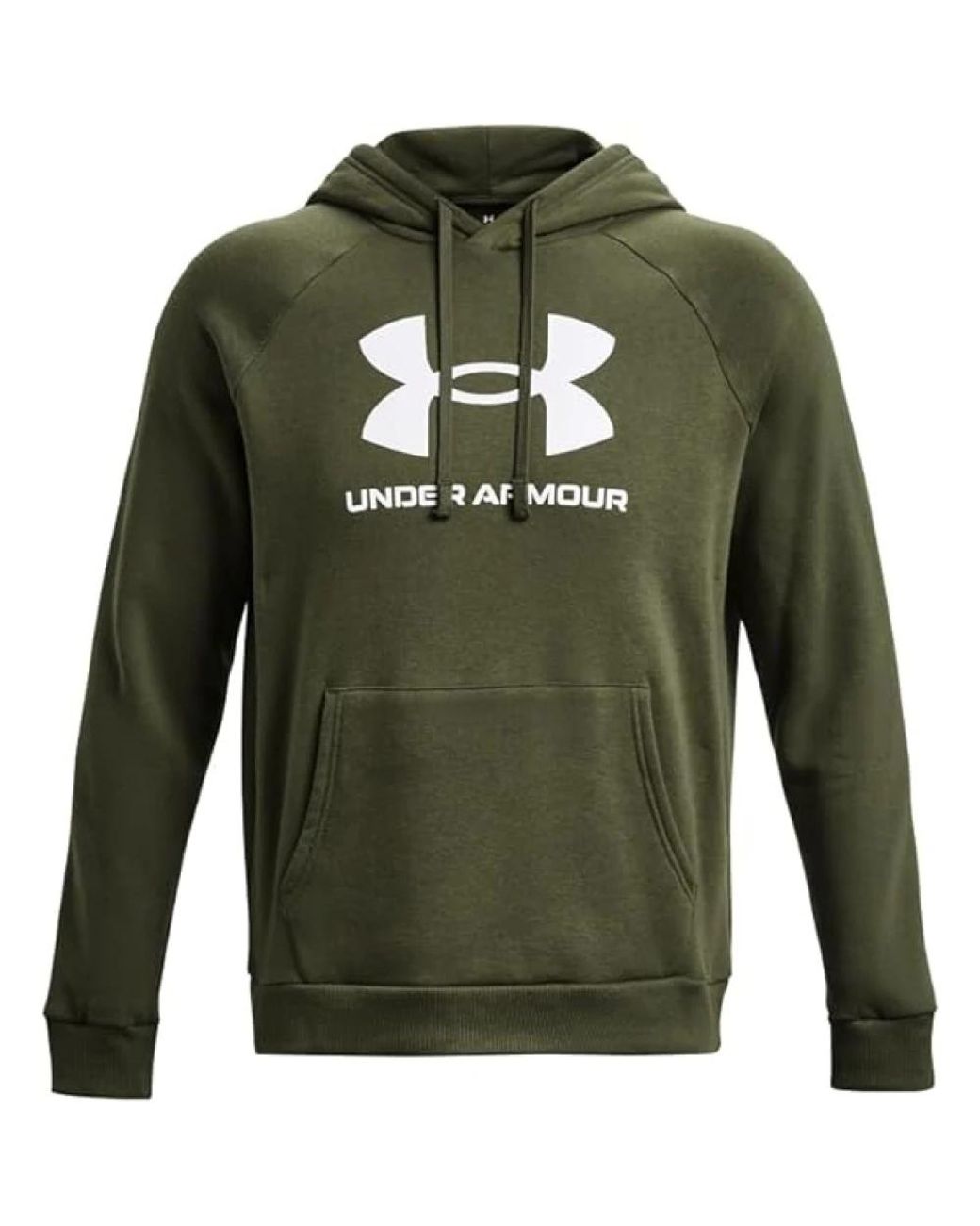 Under Armour Rival Fleece Logo Herenhoodie Marine Od Groente Wit in het Green voor heren