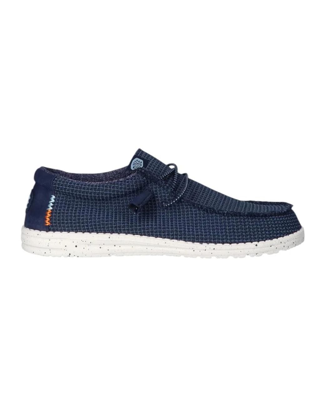 HeyDude Blue Laced Shoes for men