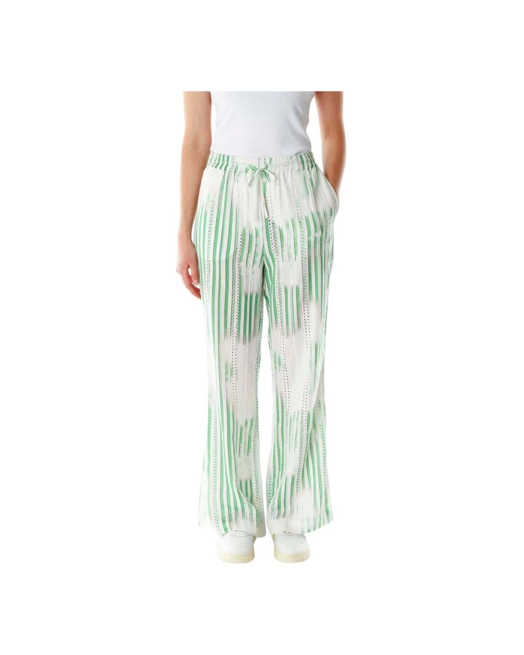 Lala Berlin Green Wide Trousers