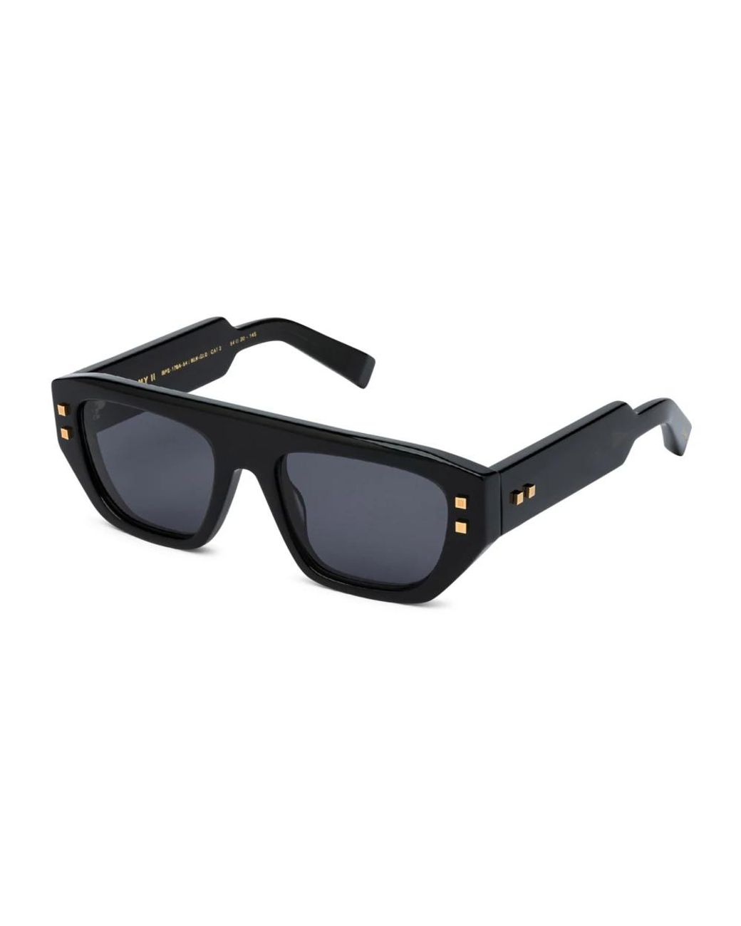 Balmain Accessoires ,Zwart ,B-Army Ii Zonnebril in het Blue