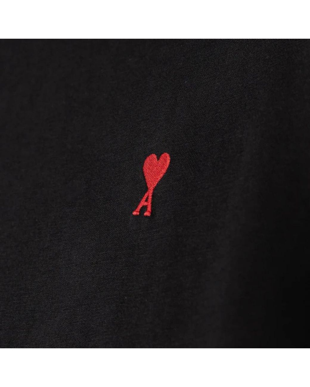 AMI Black T-Shirts for men