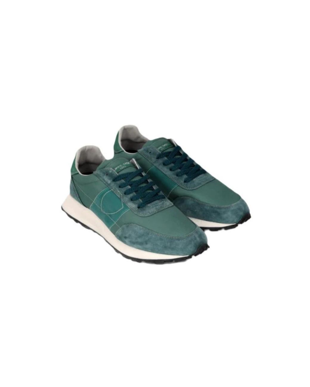 Philippe Model Schoenen ,Groen ,Suède Lage Tour Sneakers in het Green voor heren