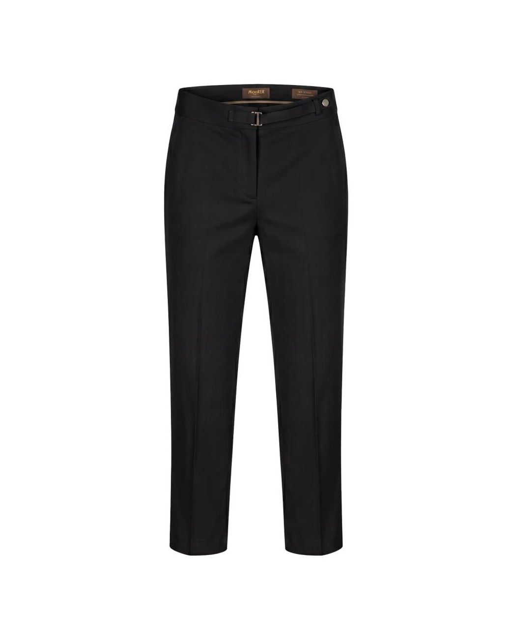 Moorer Black Straight Trousers