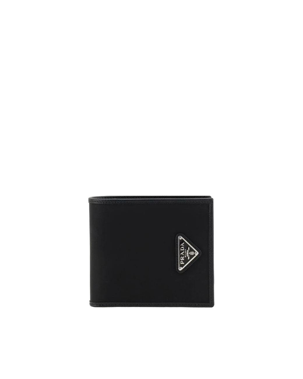 Prada Zwarte Nylon Portemonnee in het Black voor heren