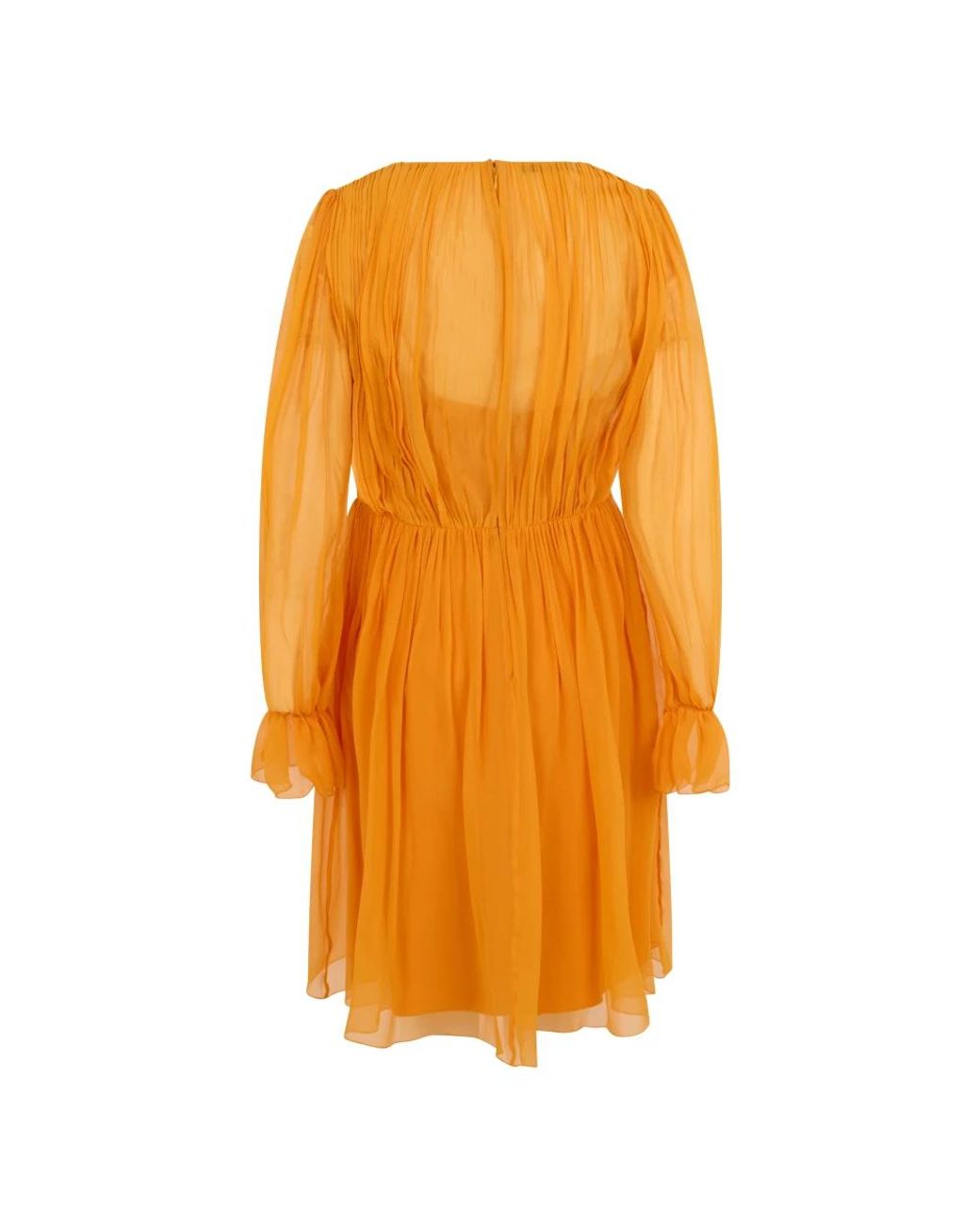 Alberta Ferretti Orange Short Dresses