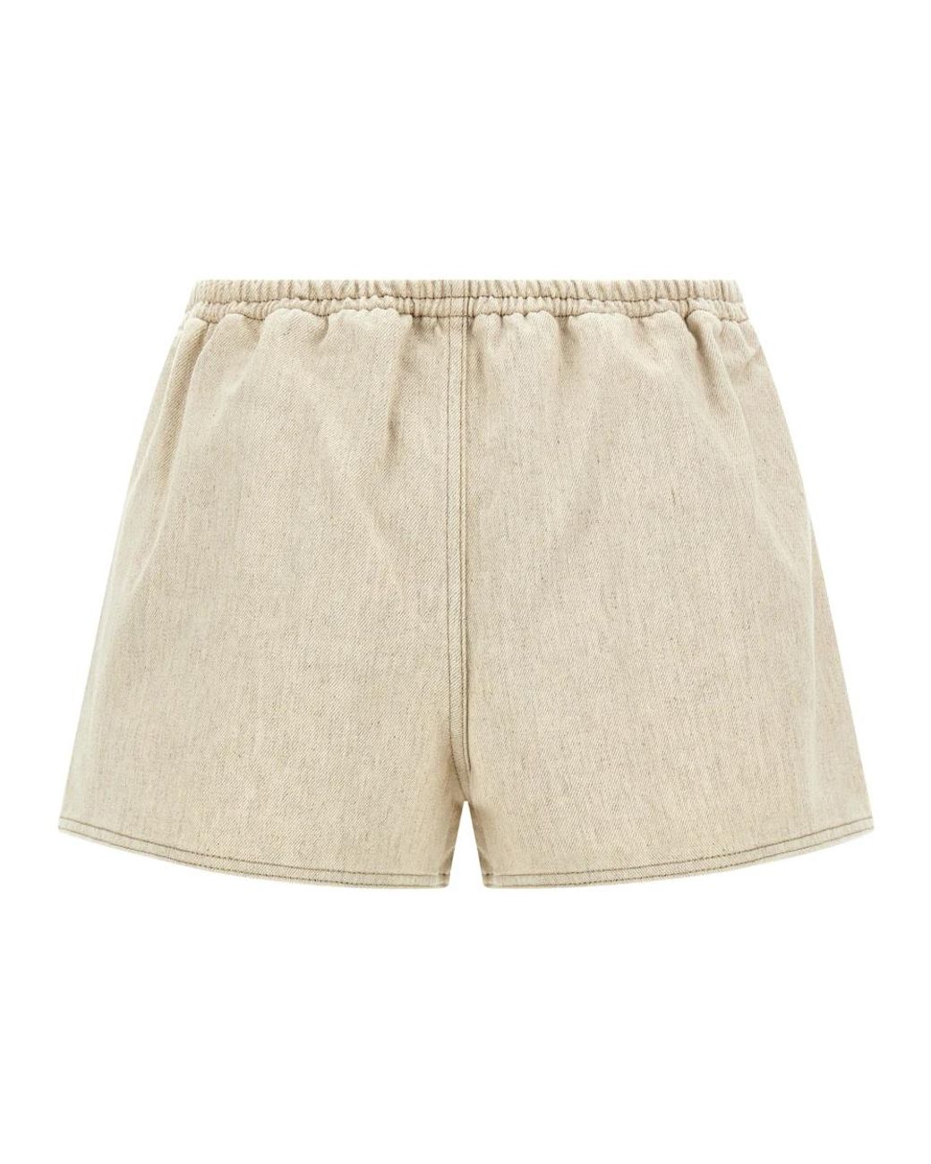 Jacquemus Natural Denim Shorts