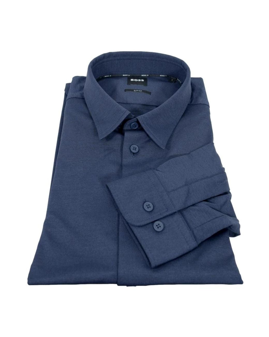 Boss Blue Formal Shirts for men