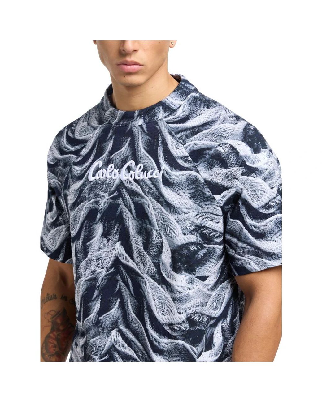 carlo colucci Blue T-Shirts for men