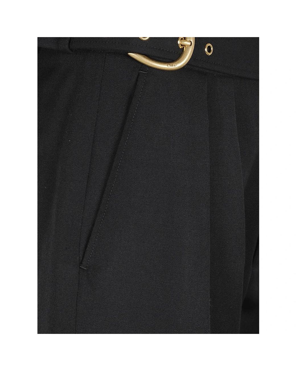 Chloé Black Wide Trousers