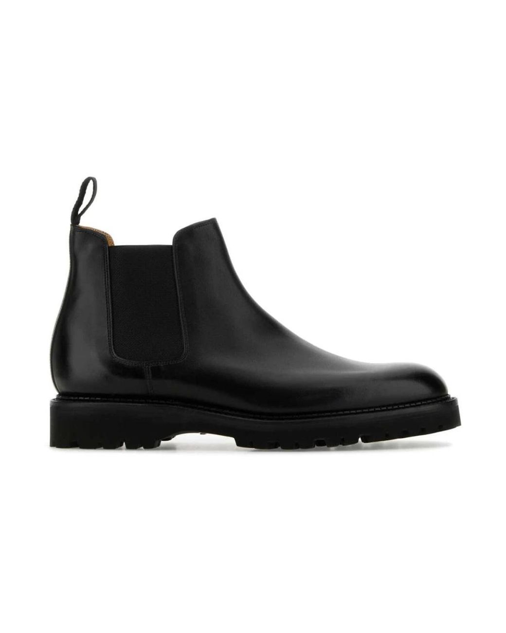 John Lobb Black Chelsea Boots for men