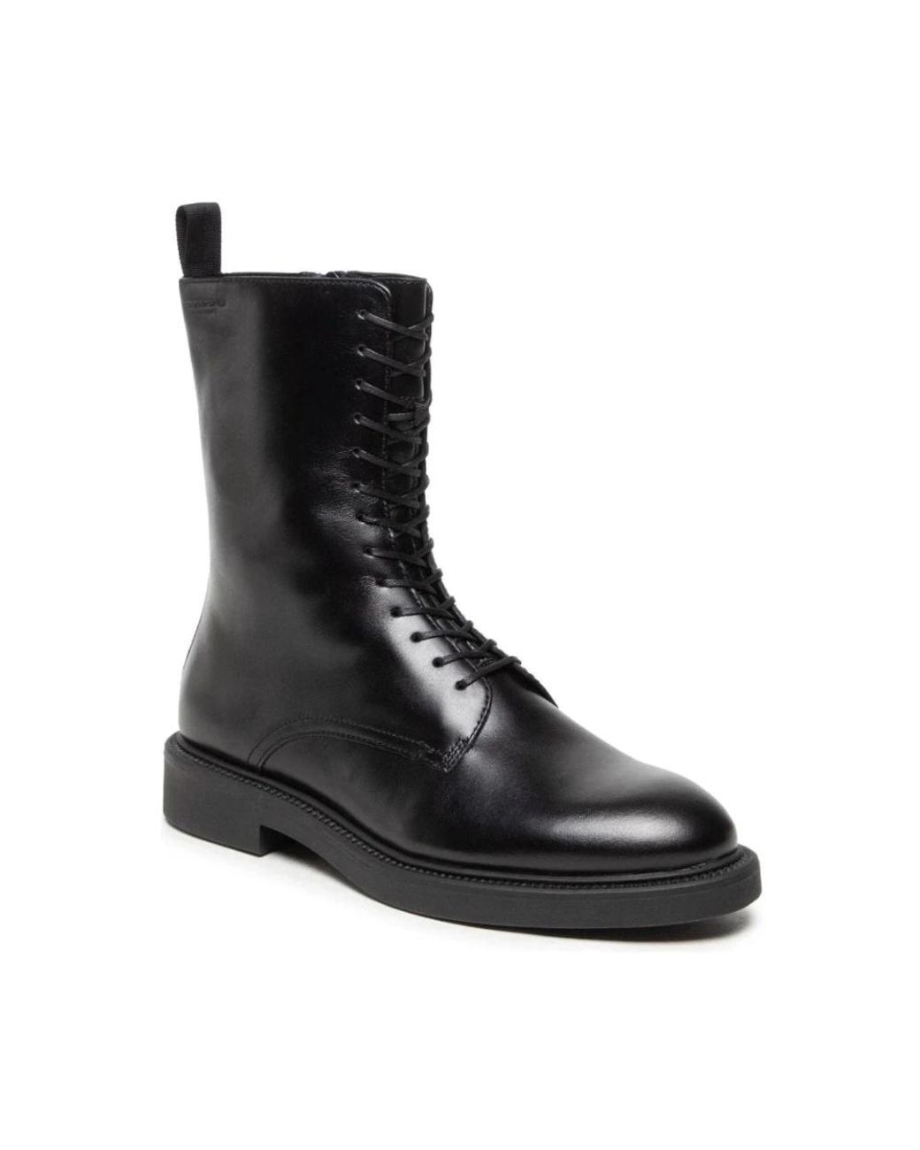 Vagabond Black Lace-Up Boots