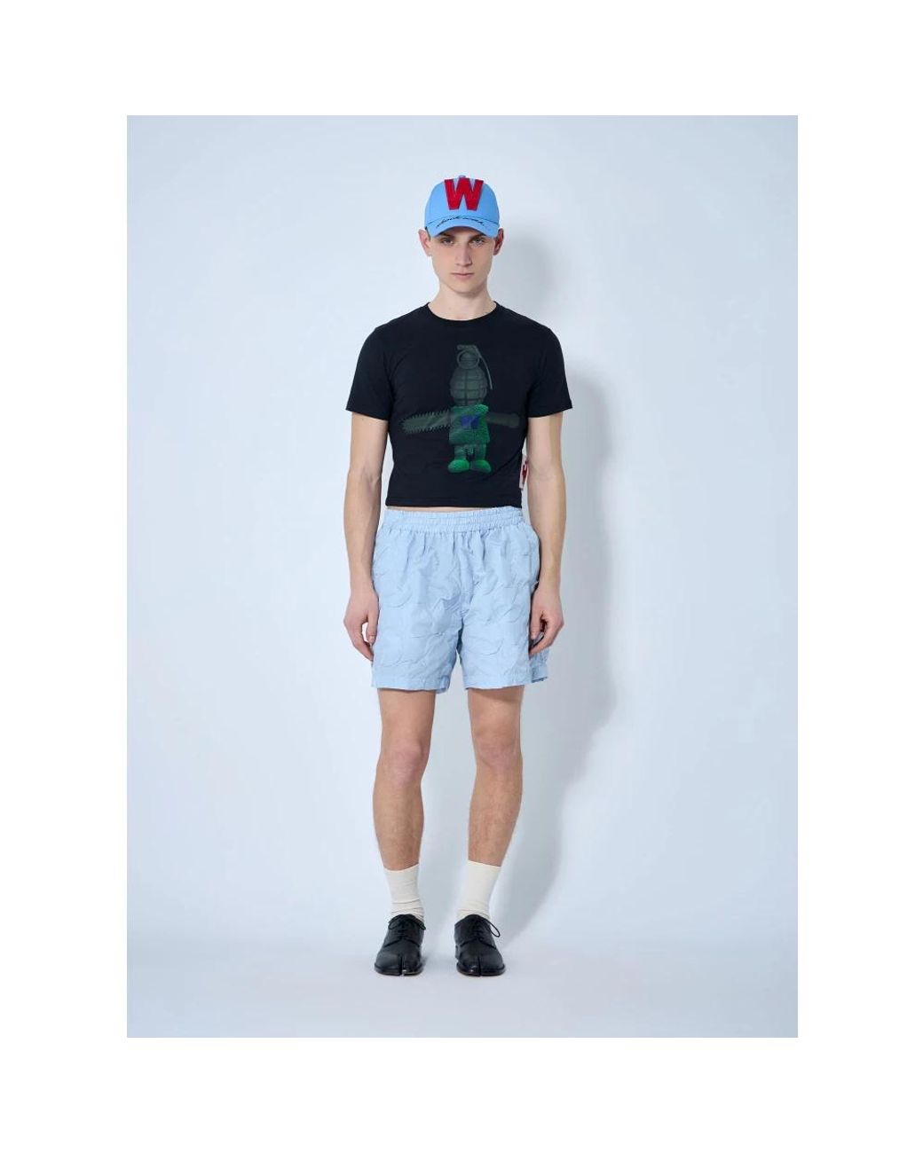 Walter Van Beirendonck Blue Casual Shorts for men