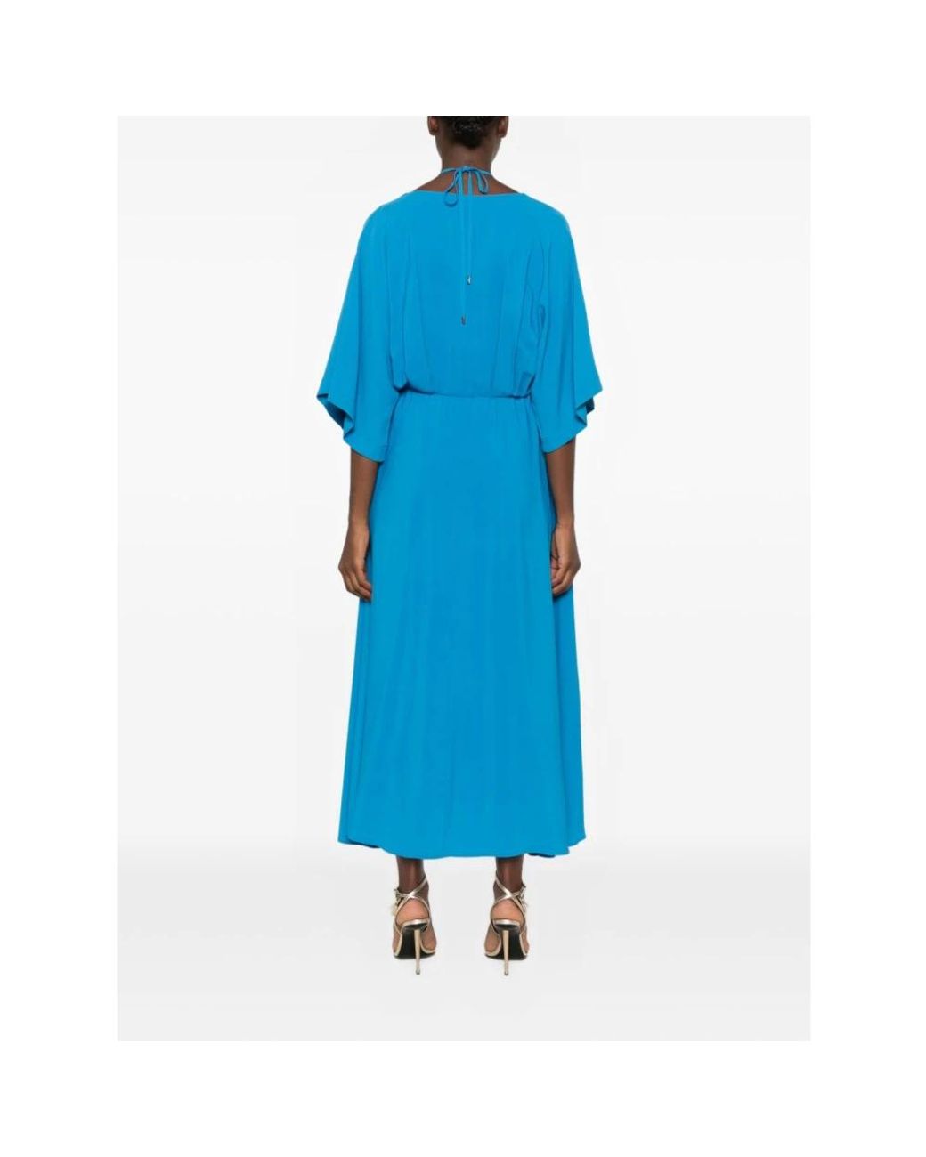 SIMONA CORSELLINI Blue Midi Dresses