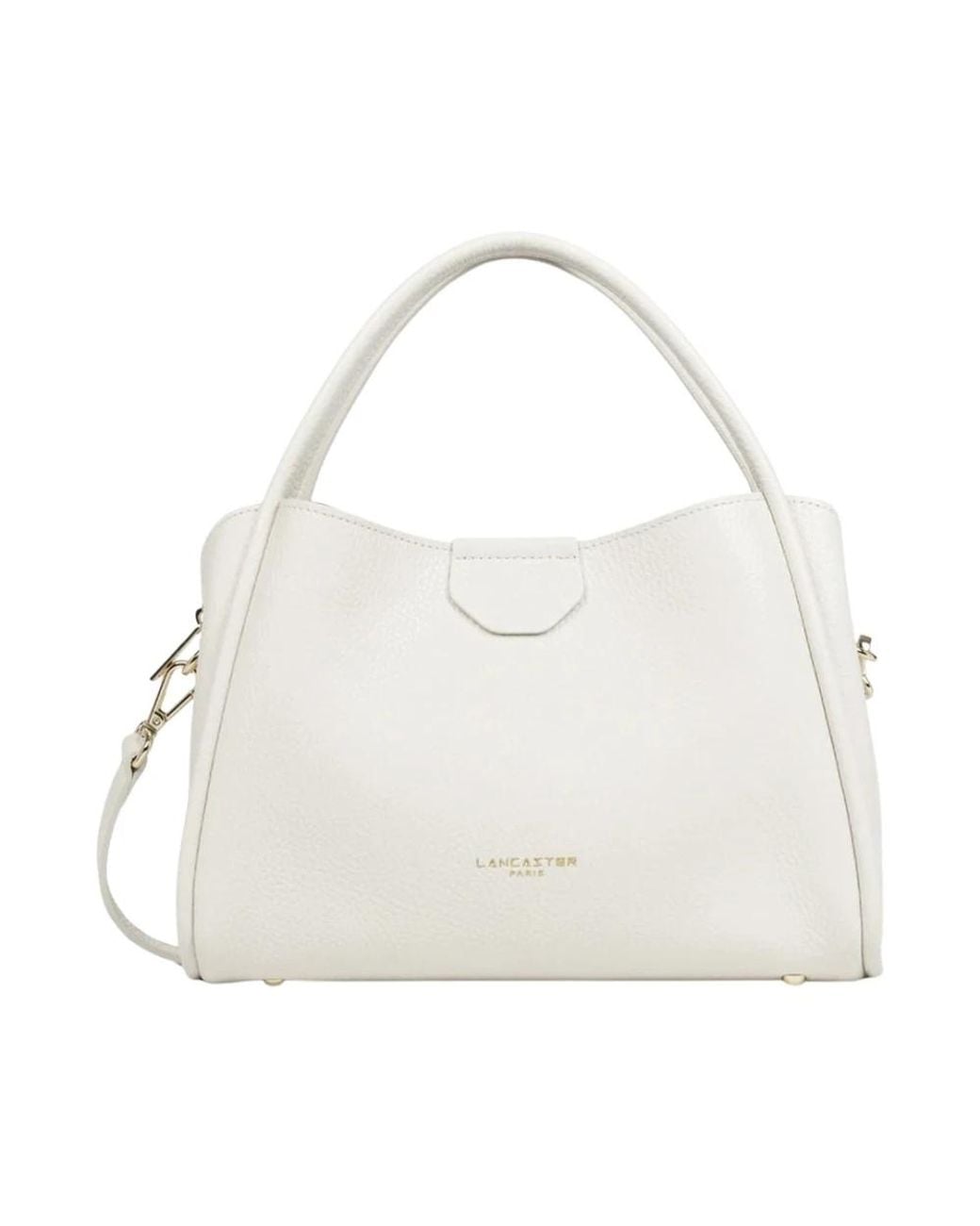 Lancaster White Ida Double Handtasche