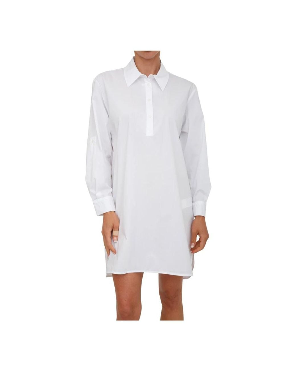 Marella White Shirt Dresses