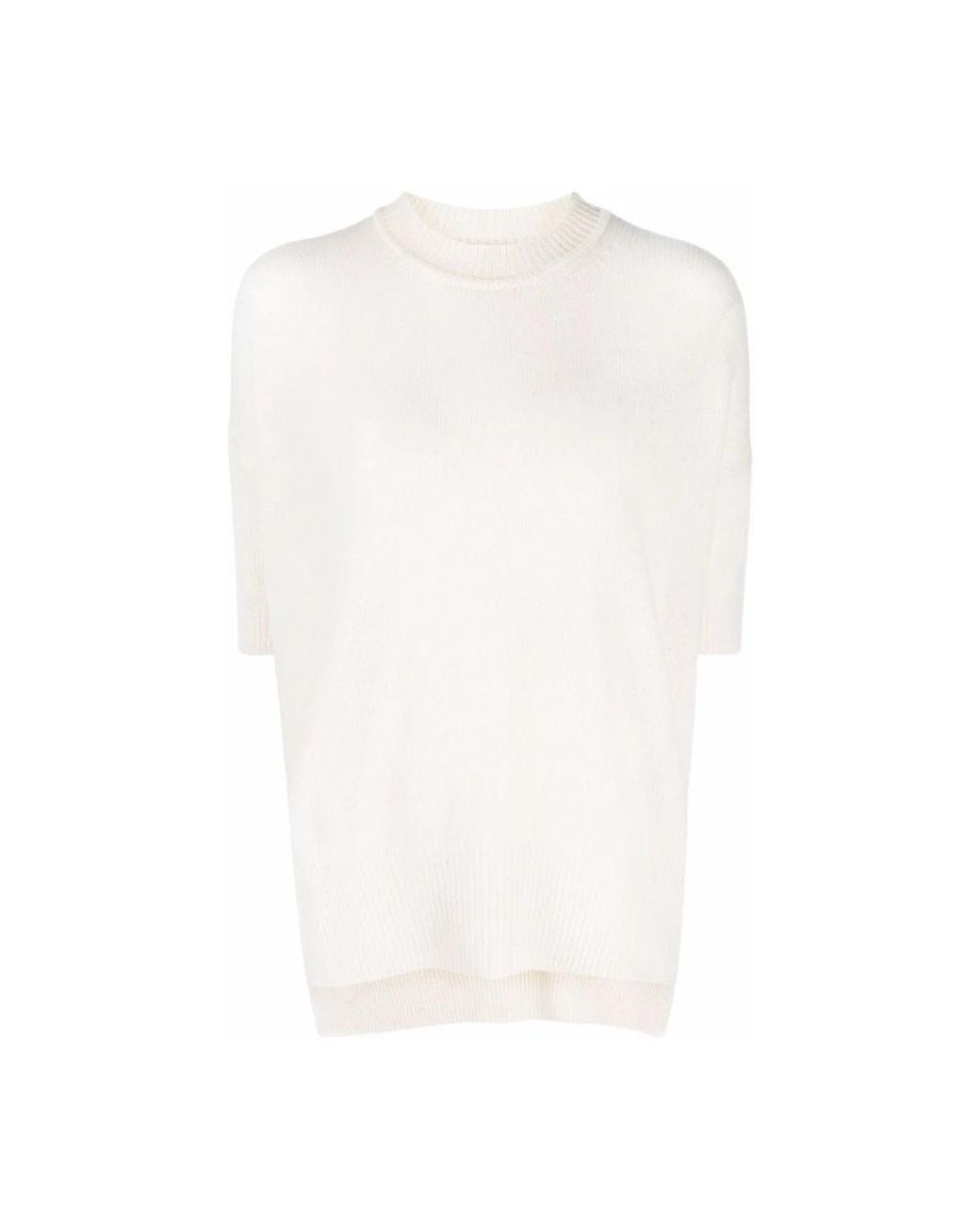 Jil Sander White Round-Neck Knitwear