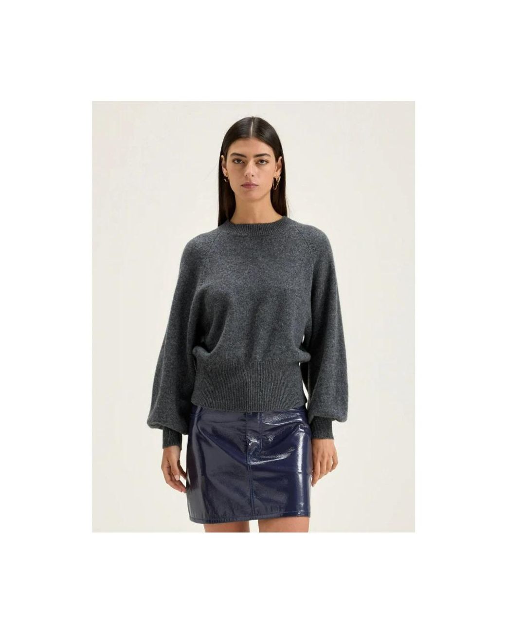 Bellerose Gray Round-Neck Knitwear