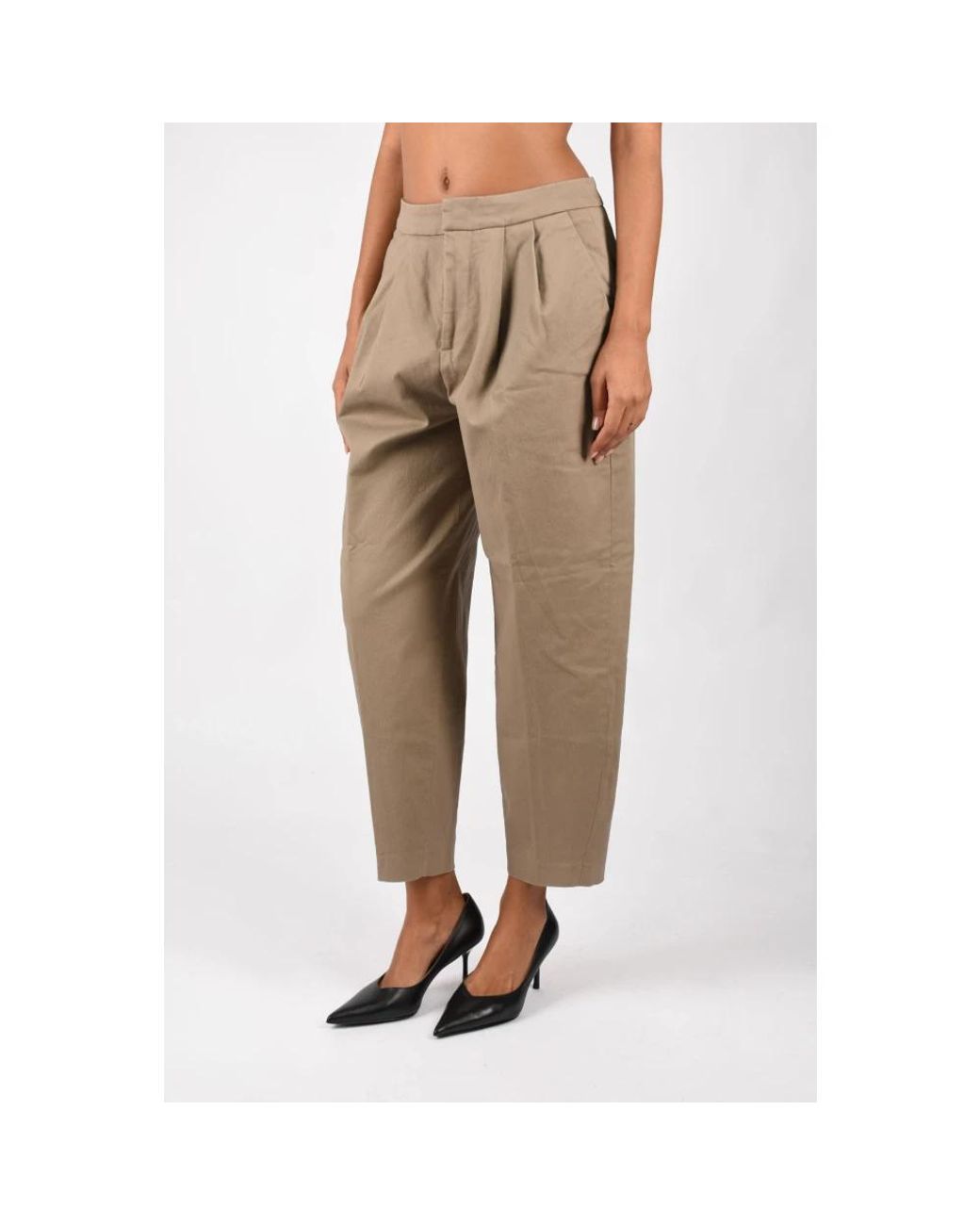 Dondup Natural Cropped Trousers