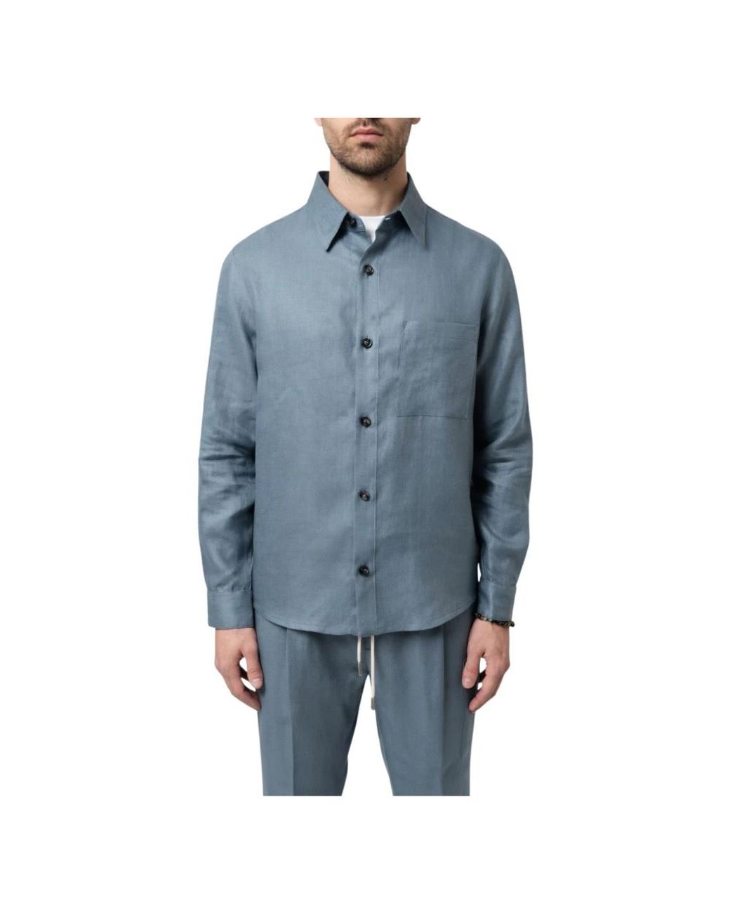 BE ABLE Giacca Camicia in het Blue voor heren