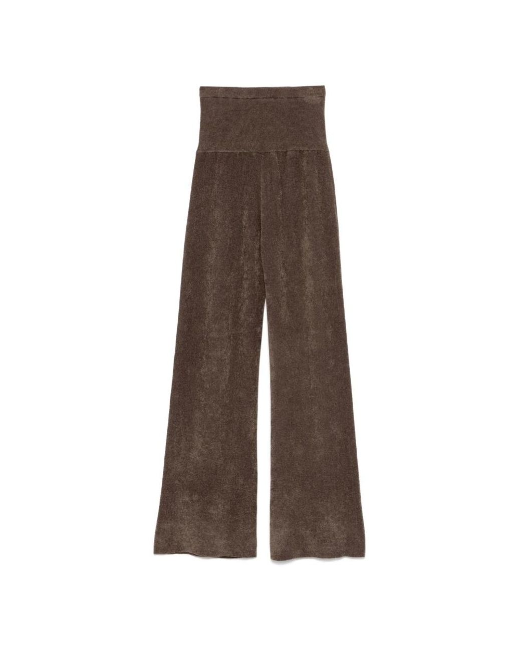 AYA MUSE Brown Wide Trousers