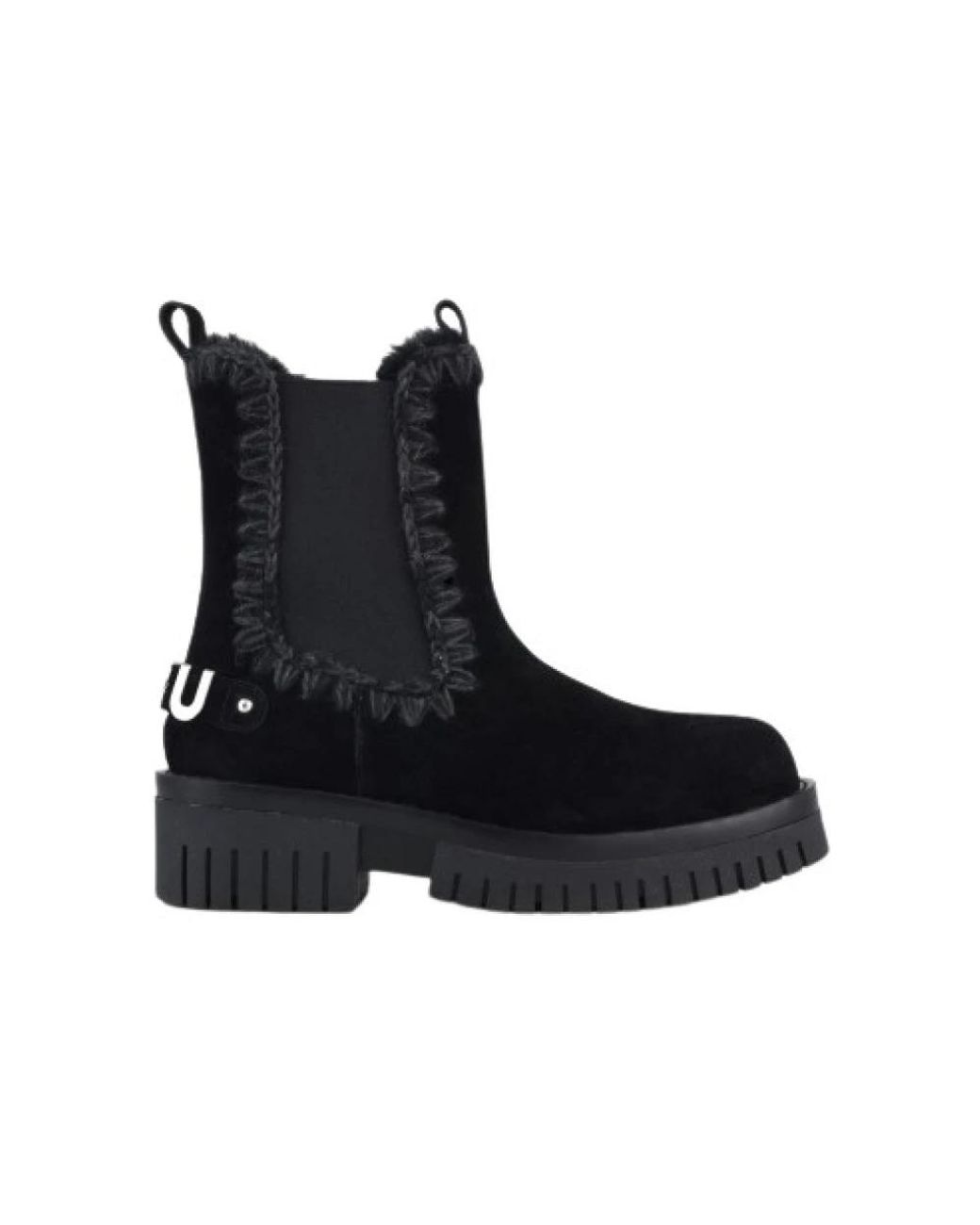 Mou Black Chelsea Boots
