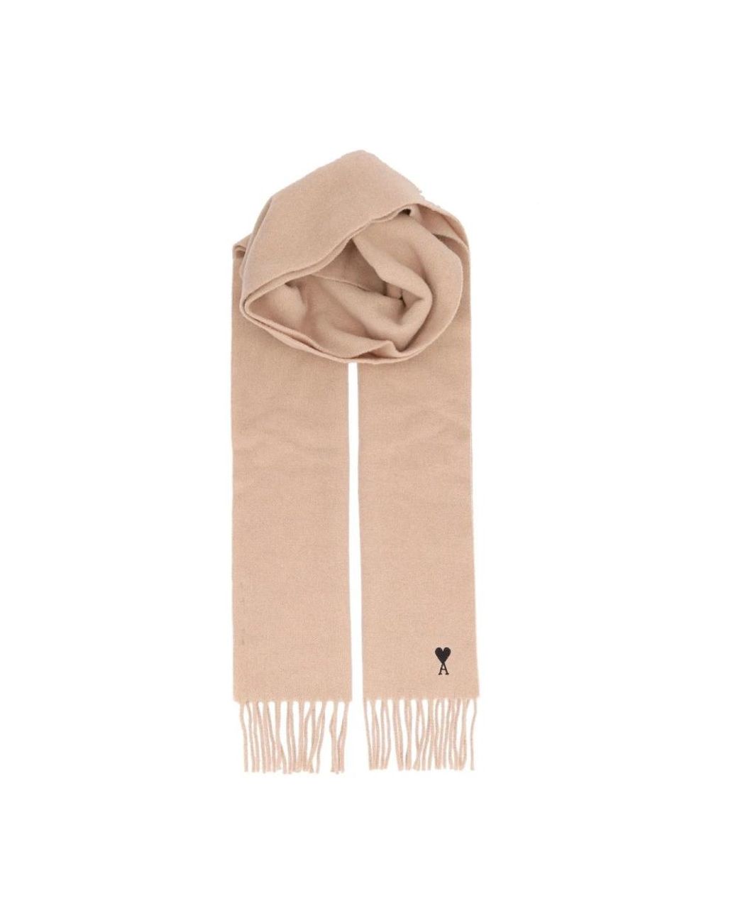 AMI Accessoires ,Wol Ami De Coeur Sjaal in het Natural
