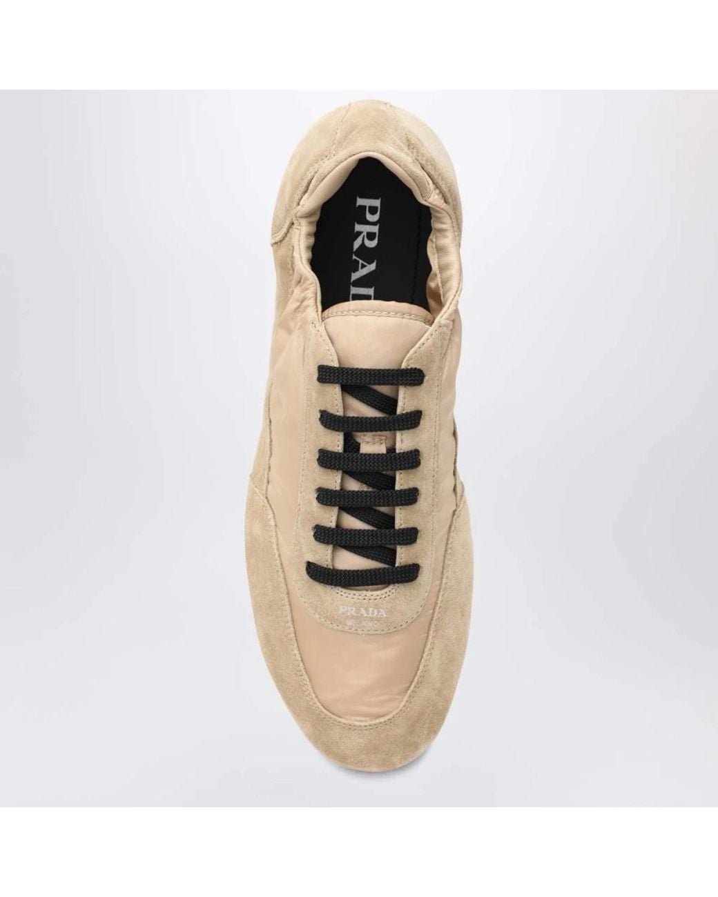 Zapatillas Collapse Con Paneles Prada de color Natural