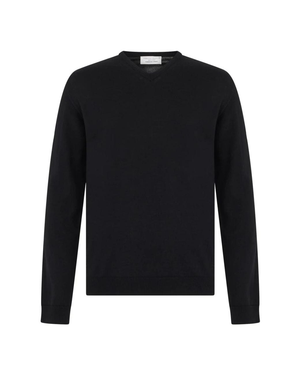 Roberto Collina Black V-Neck Knitwear for men