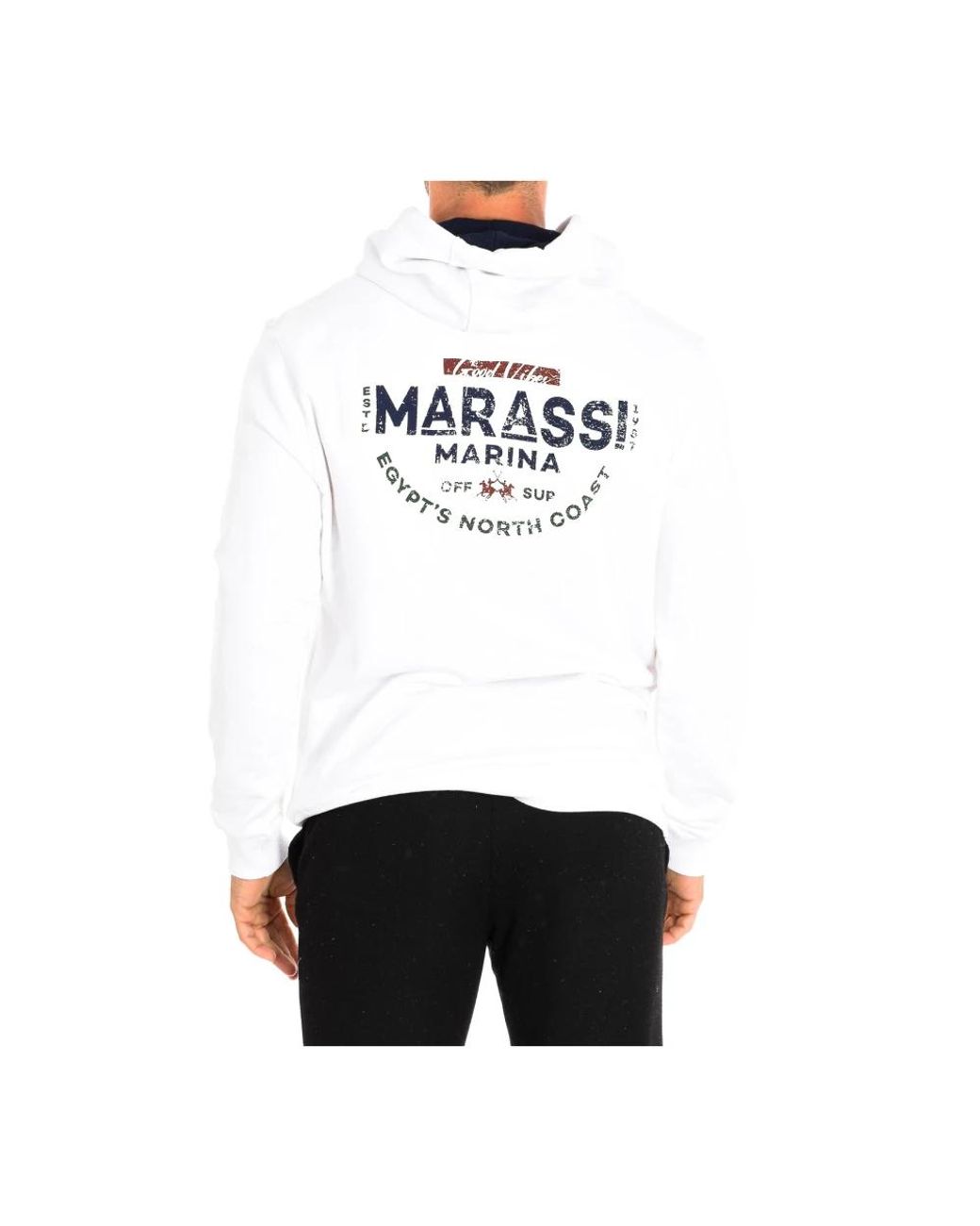 La Martina White Hoodies for men