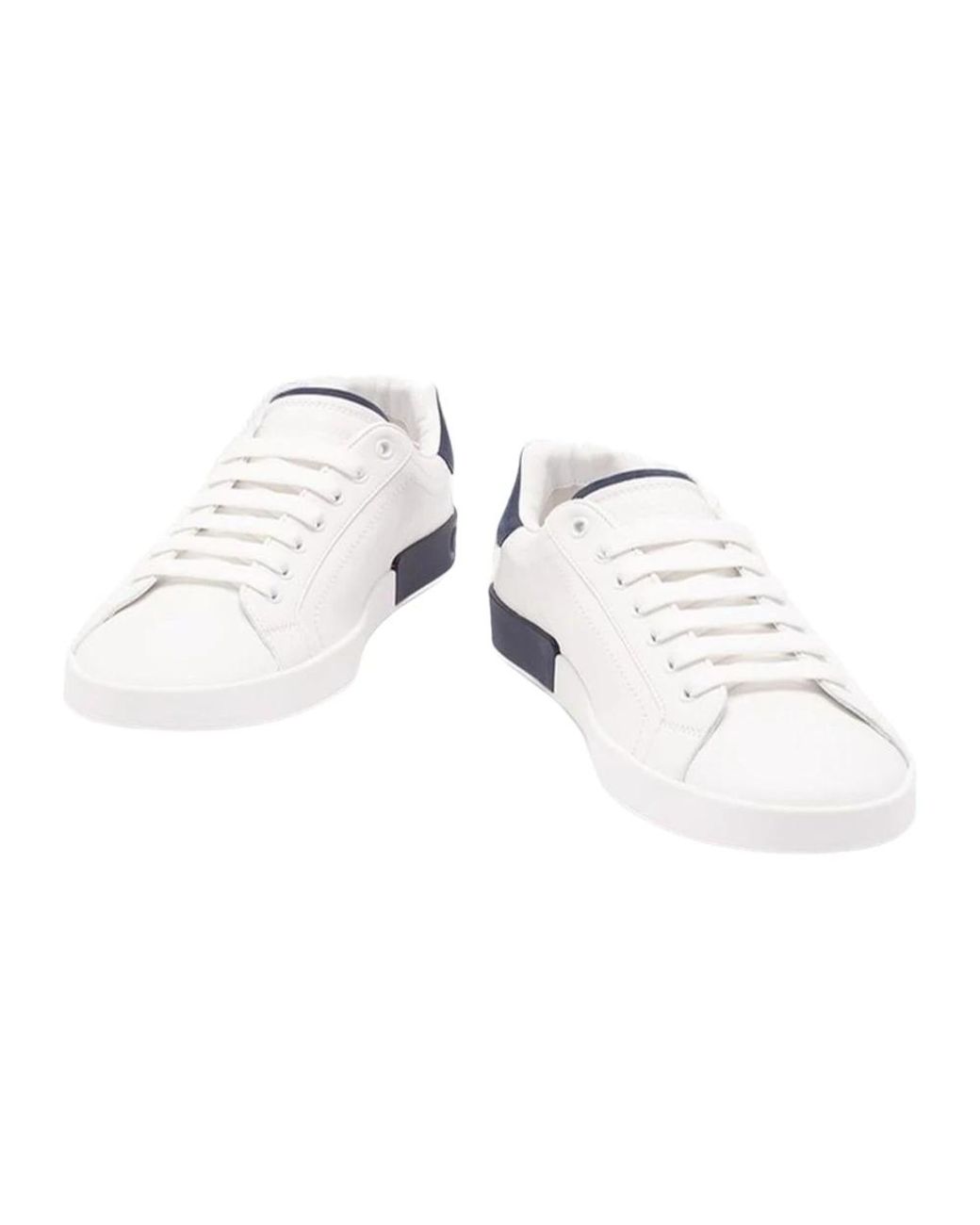 Dolce & Gabbana White Dolce & Gabbana Portofino Low-Top Sneakers for men