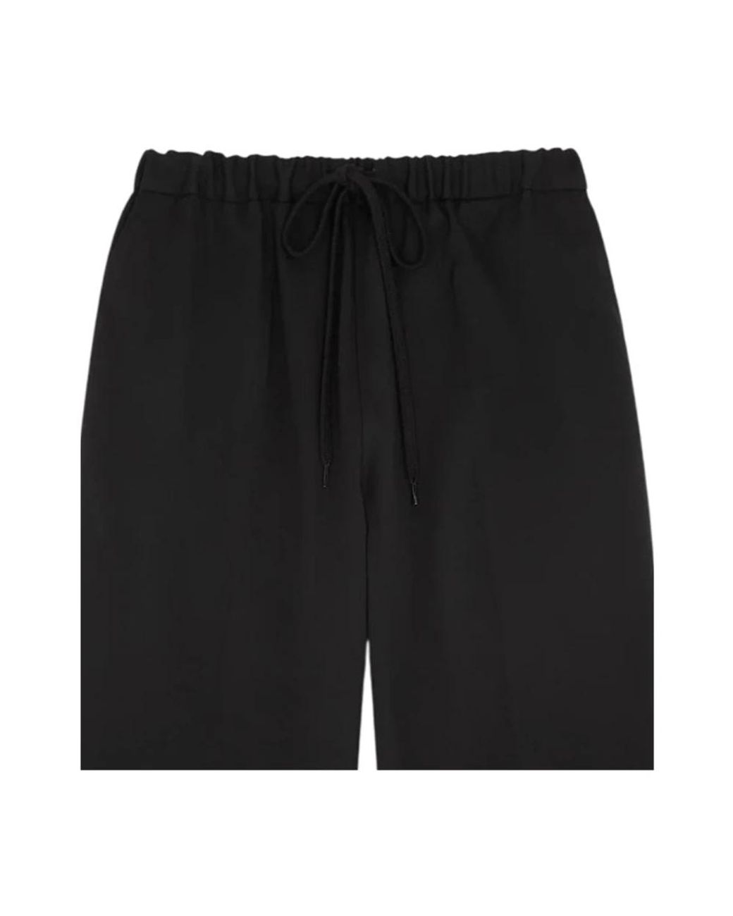MM6 by Maison Margiela Black Straight Trousers
