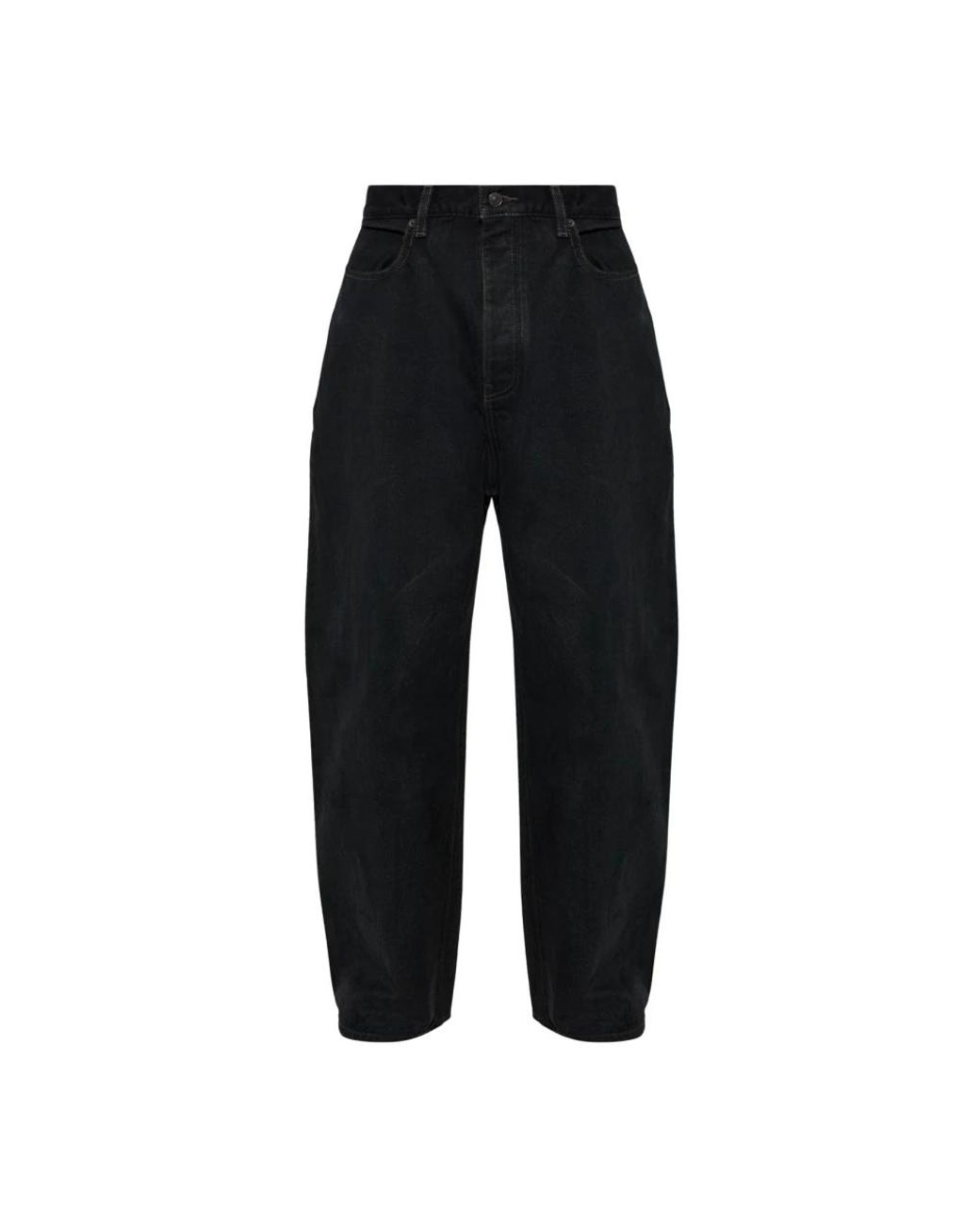 Balenciaga Wide-Leg Jeans in het Black voor heren