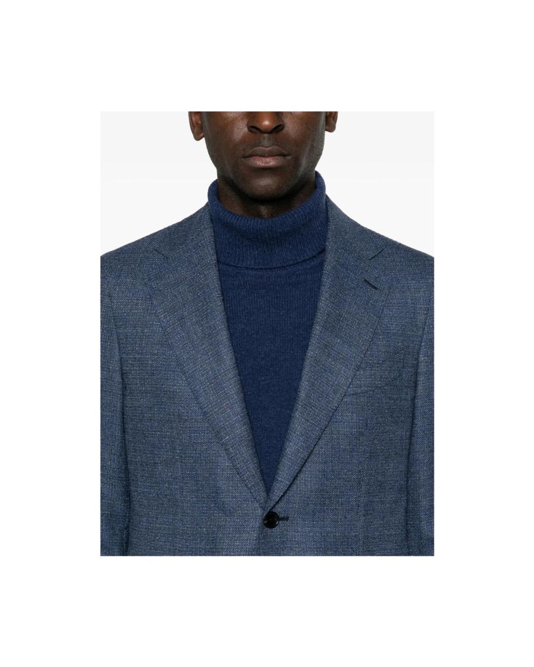 Caruso Blue Blazers for men