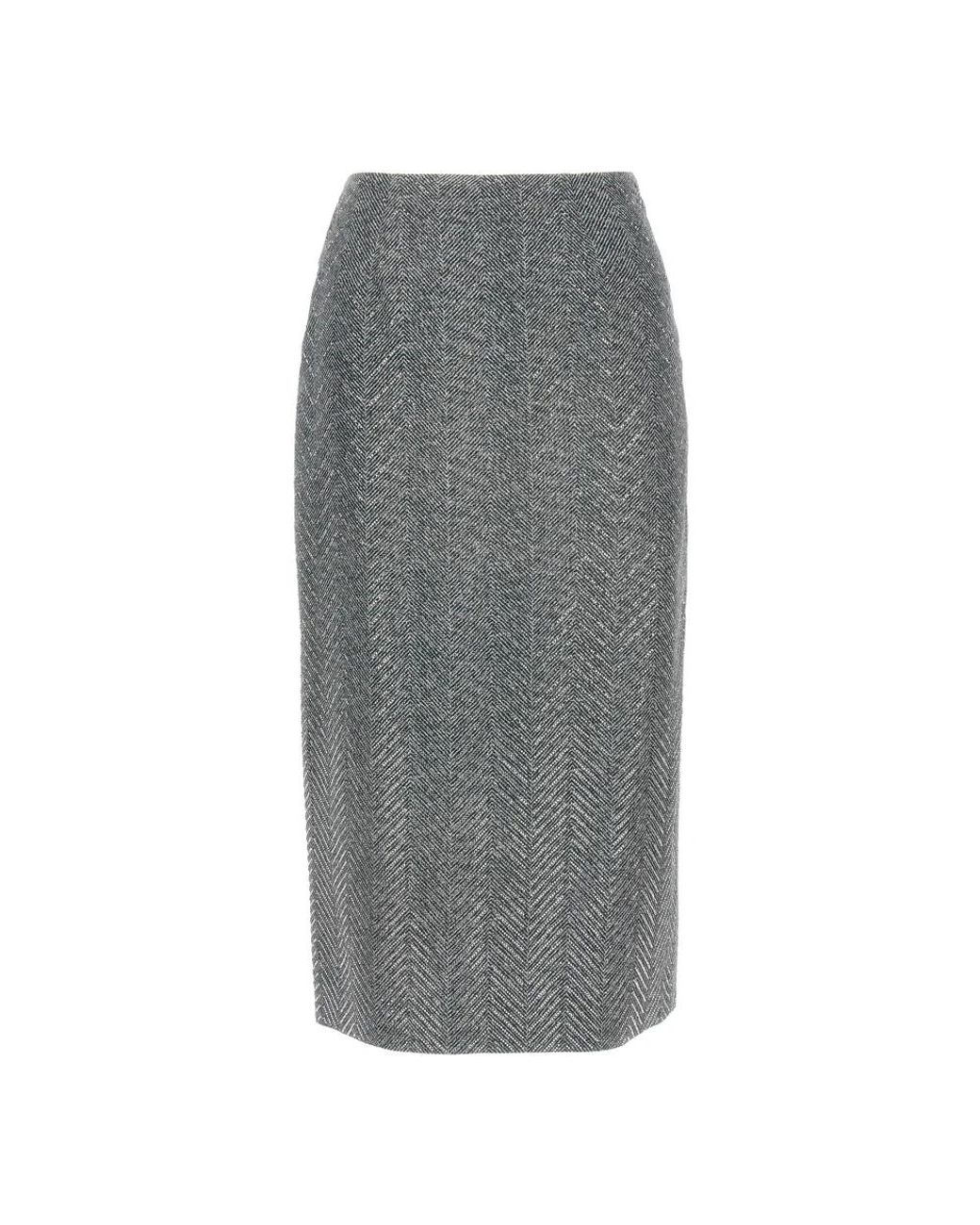Ermanno Scervino Gray Midi Skirts