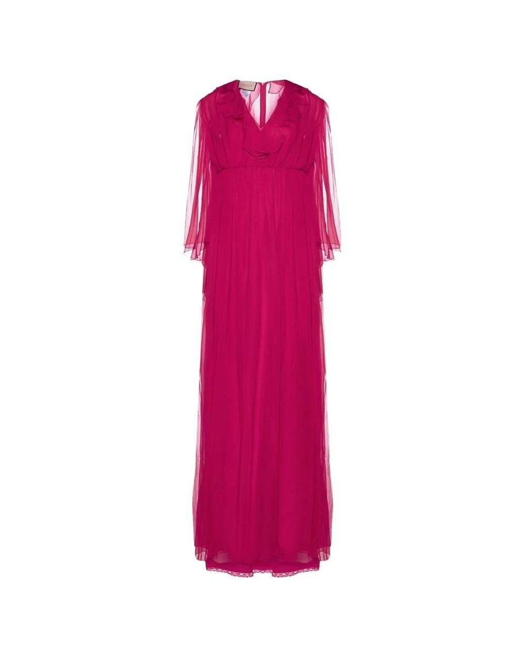 Gucci Pink Silk Midi Dress