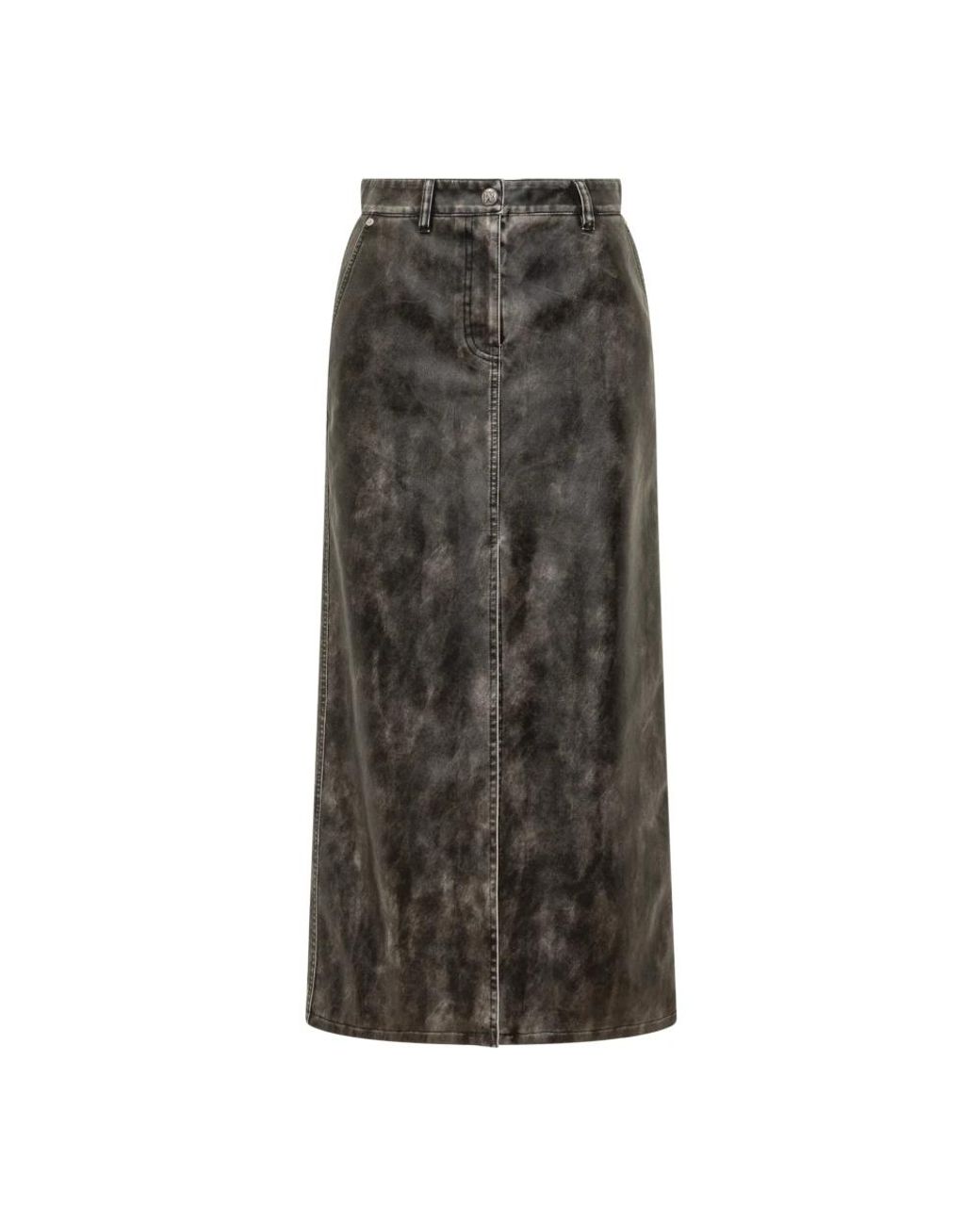 Palm Angels Gray Midi Skirts