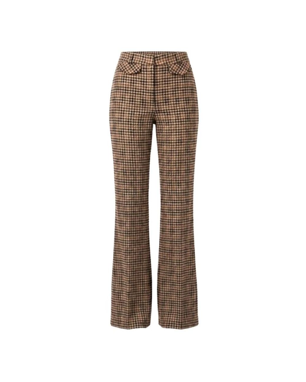Cambio Brown Wide Trousers