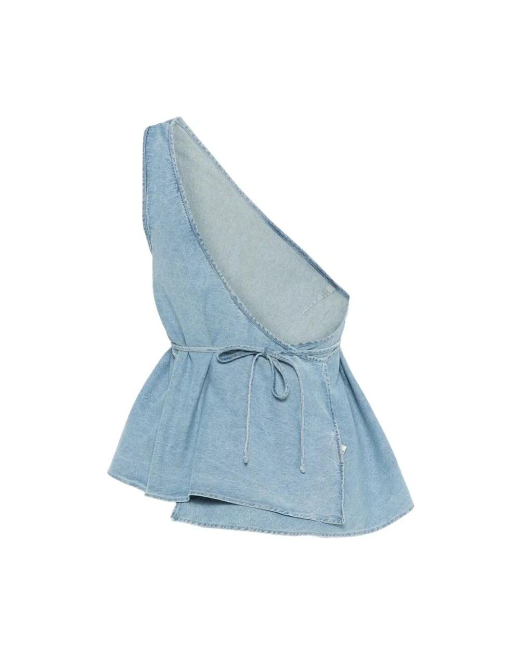 Baserange Blue Sleeveless Tops