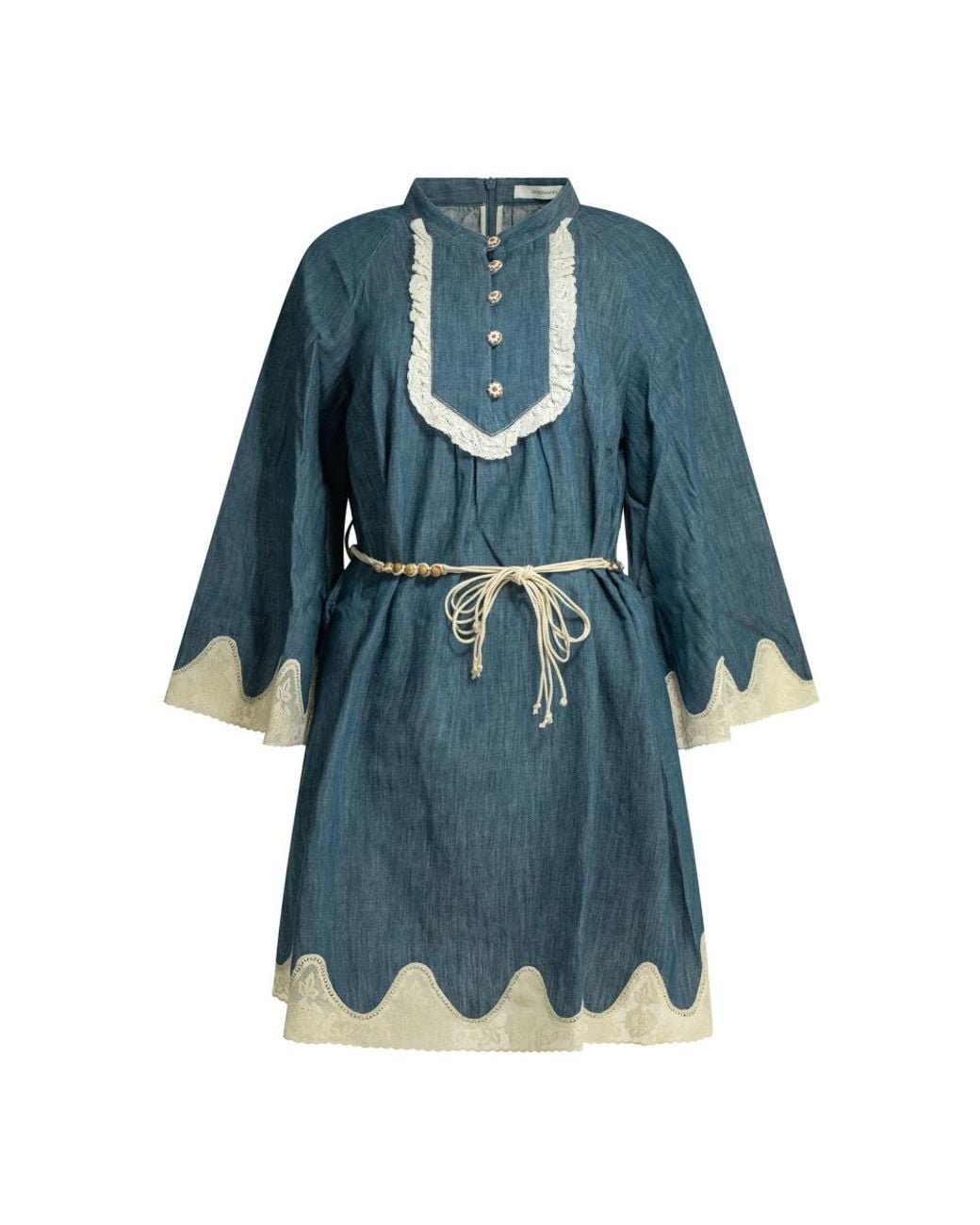 Zimmermann Awaken Mini-Jurk in het Blue