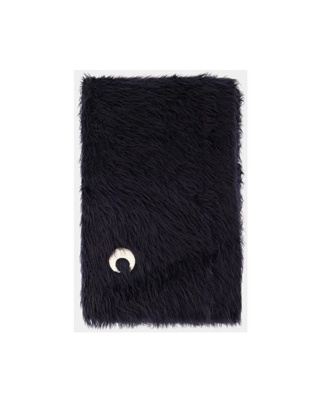 MARINE SERRE Black Wild Puffy Scarf