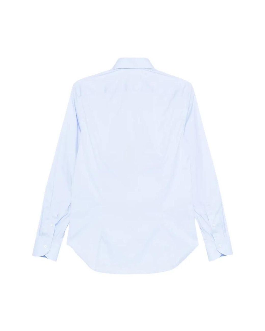 Canali Blue Casual Shirts for men
