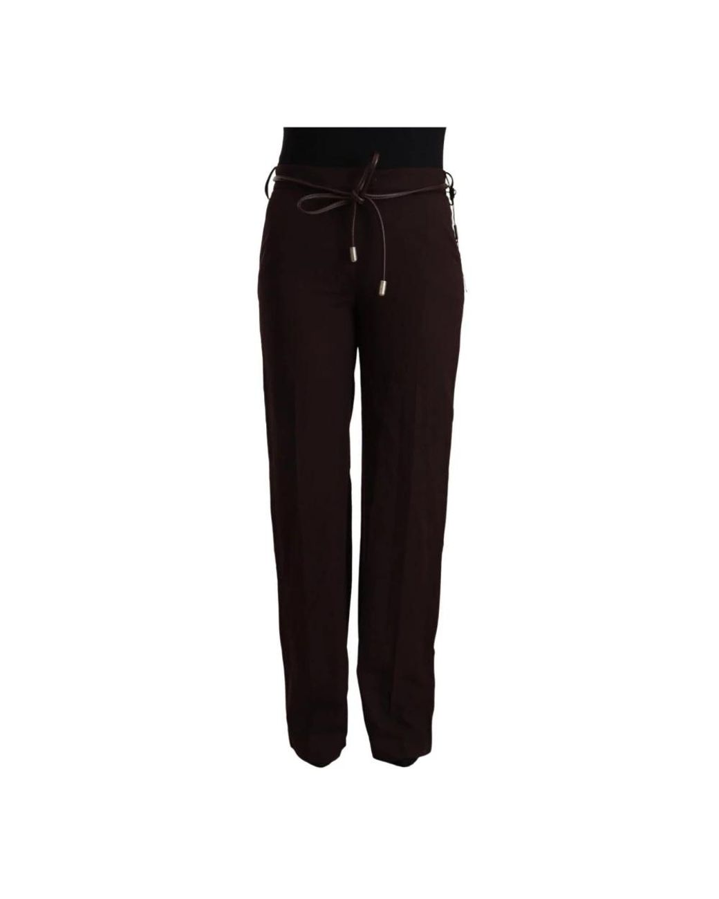 Patrizia Pepe Black Straight Trousers