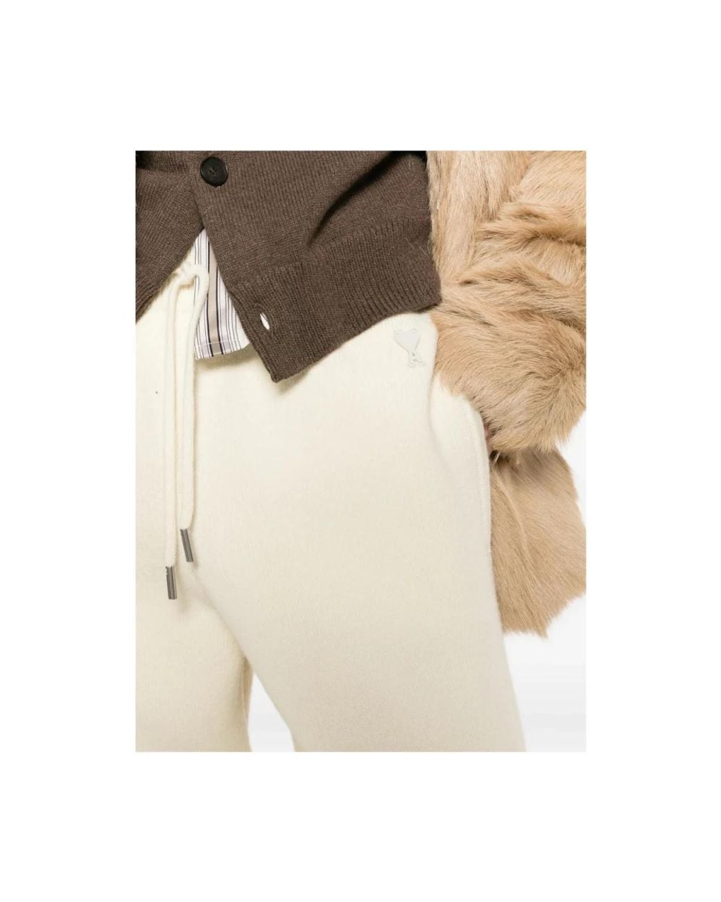 Sweatpants AMI de color Natural
