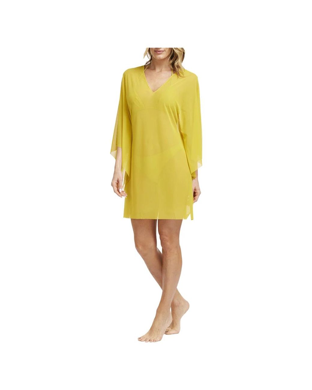 Fisico Yellow Short Dresses